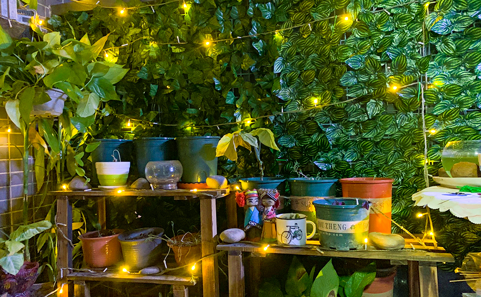 Gard Artificial Verde cu Frunze, 300x100 cm – Intimitate și Natură fără Griji