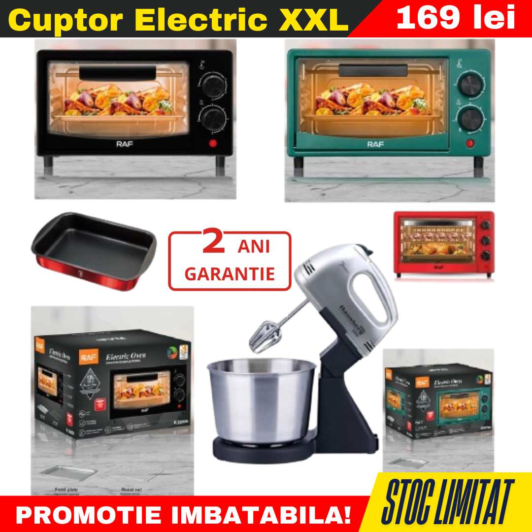 Cuptor Electric XXL – Gătește Rapid și Eficient!