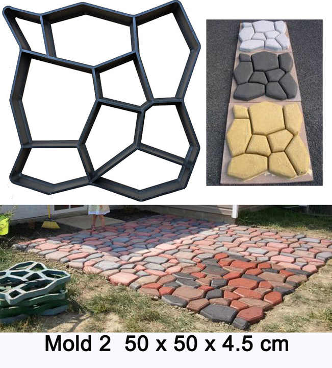 Set 2 x Matriță pentru Turnat Pavaj din Beton – Creează Alei Perfecte! 🏡🔨