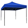 Cort Pavilion 3x3m Albastru Pliabil Cadru Metal pentru Curte, Gradina, Evenimente