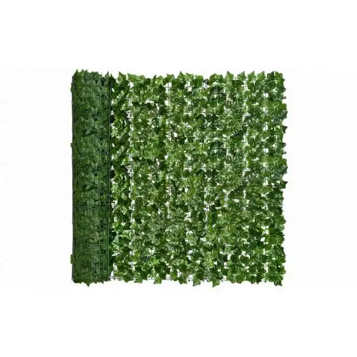 Gard Artificial Verde cu Frunze, 300x100 cm – Intimitate și Natură fără Griji