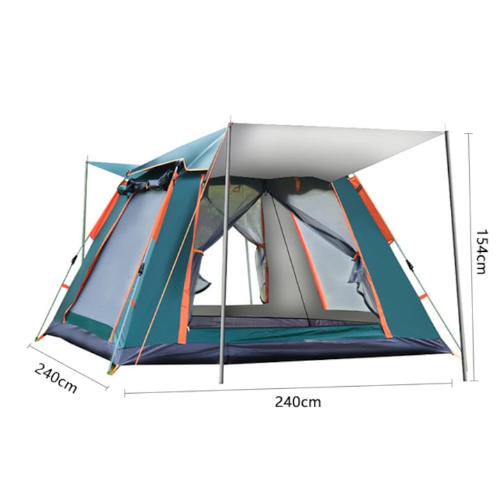 Cort Camping Automat – Spațiu, Confort și Protecție În Doar 10 Secunde!