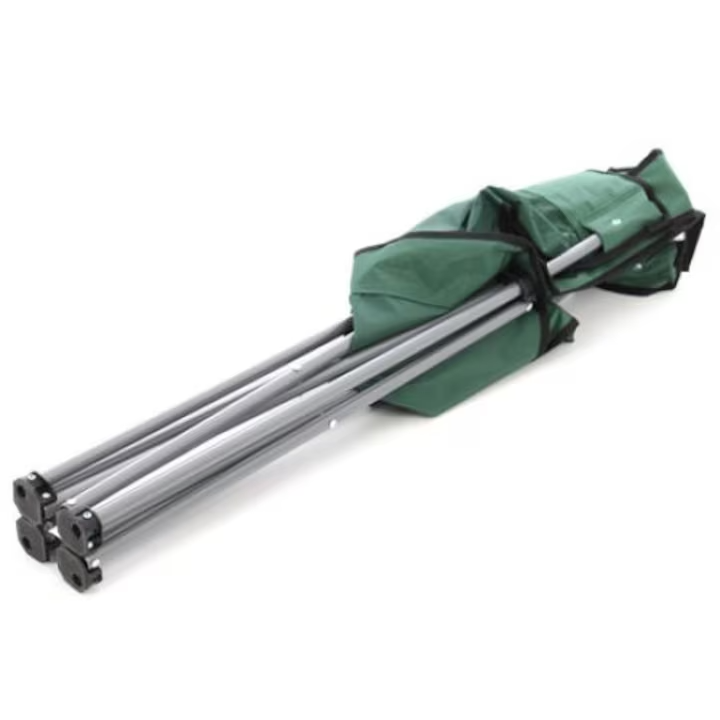 Scaun Pliabil Camping, cu Suport Pahar sau Sticla, 50 x 50 x 80 cm, Verde