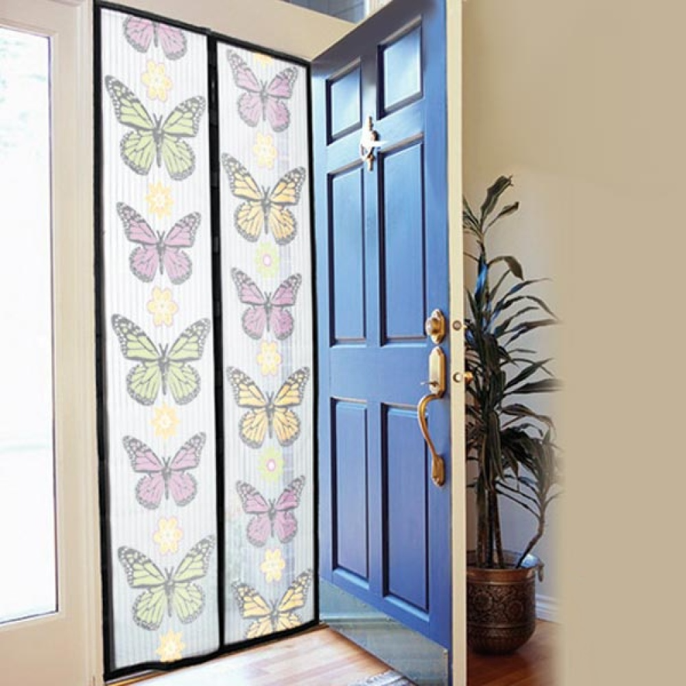 1+1 GRATIS – Perdea Anti-Țânțari cu Închidere Magnetică și Model Imprimat