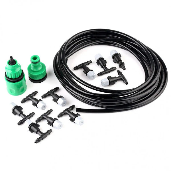 Kit complet de răcire pentru terasă, grădină sau balcon – 15m, pulverizare fină + OFERTĂ 1+1 GRATIS!