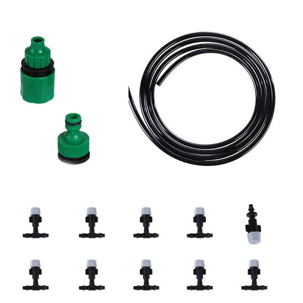 Kit complet de răcire pentru terasă, grădină sau balcon – 15m, pulverizare fină + OFERTĂ 1+1 GRATIS!