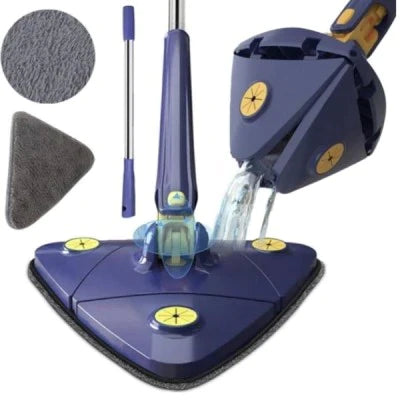 Mop cu cap triunghiular, reglabil, rotire 360 grade cu 4 Rezerve CADOU